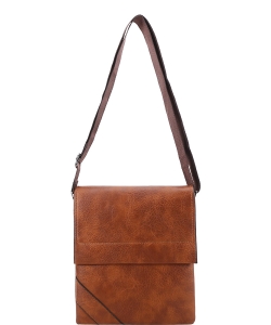 Men's Leather Messenger Bag K-2999 BROWN